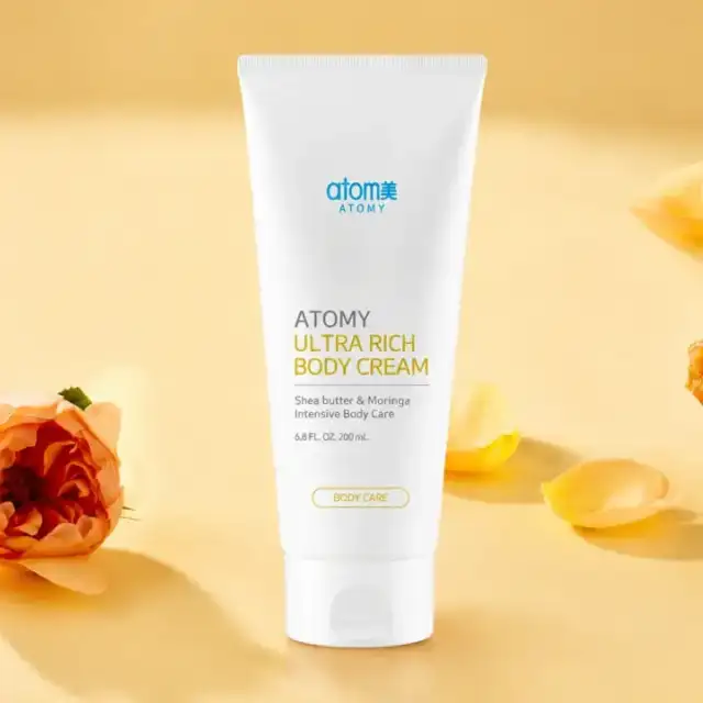 Atomy Ultra Rich Body Cream con flores