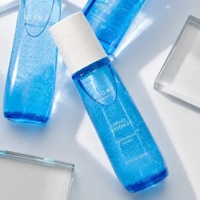Atomy Calming Skin Essence en tonos azules